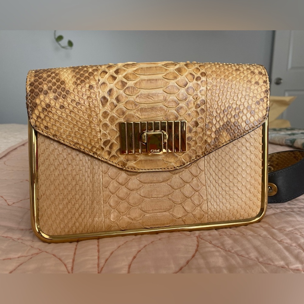Chloe Sally Python Vintage Shoulder bag